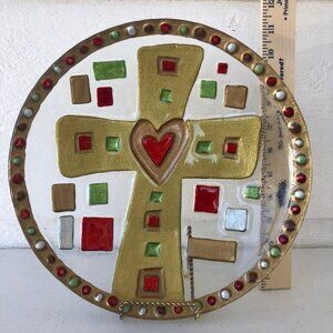 Lori Siebert for Silvestri Beautiful Cross Decorative Plate